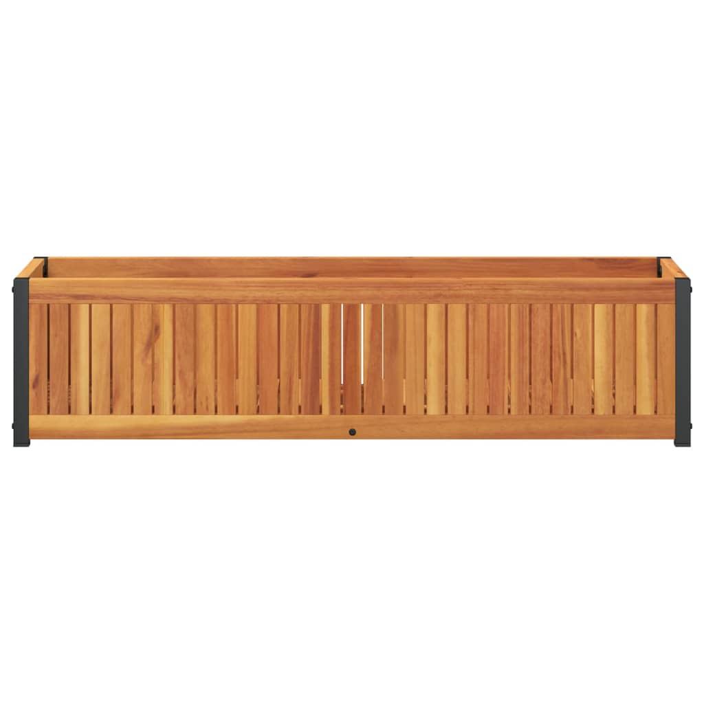 Plantekasse 110x30x27,5 cm helte akasie og stål