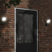 Veggmontert LED-utelampe svart støpt aluminium