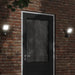 Veggmonterte LED-utelampe med sensor svart støpt aluminium
