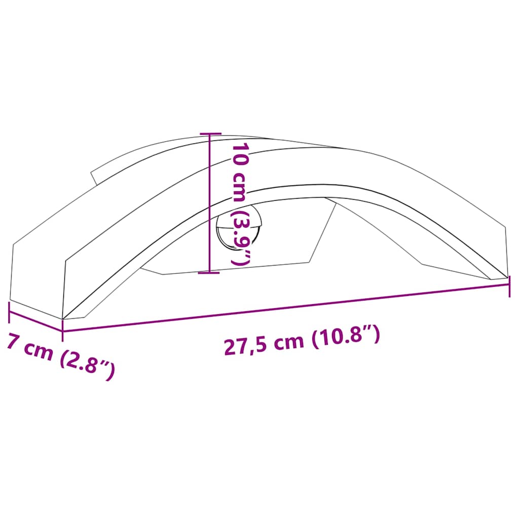 Veggmonterte LED-utelampe med sensor svart støpt aluminium