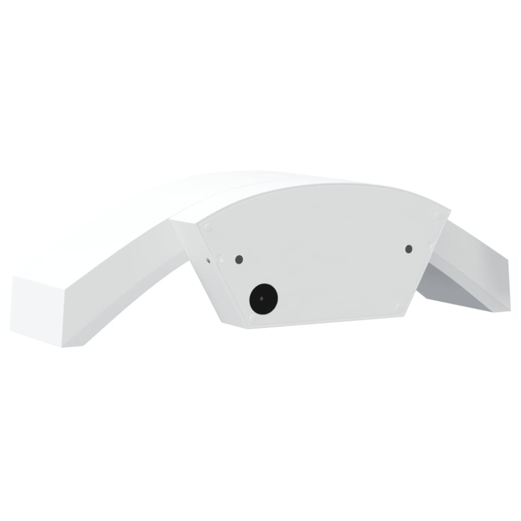 Veggmonterte LED-utelamper sensorer 2 stk hvit støpt aluminium