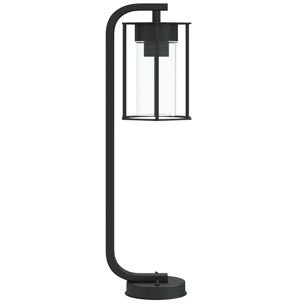 Utendørs gulvlamper 3 stk svart 60 cm rustfritt stål