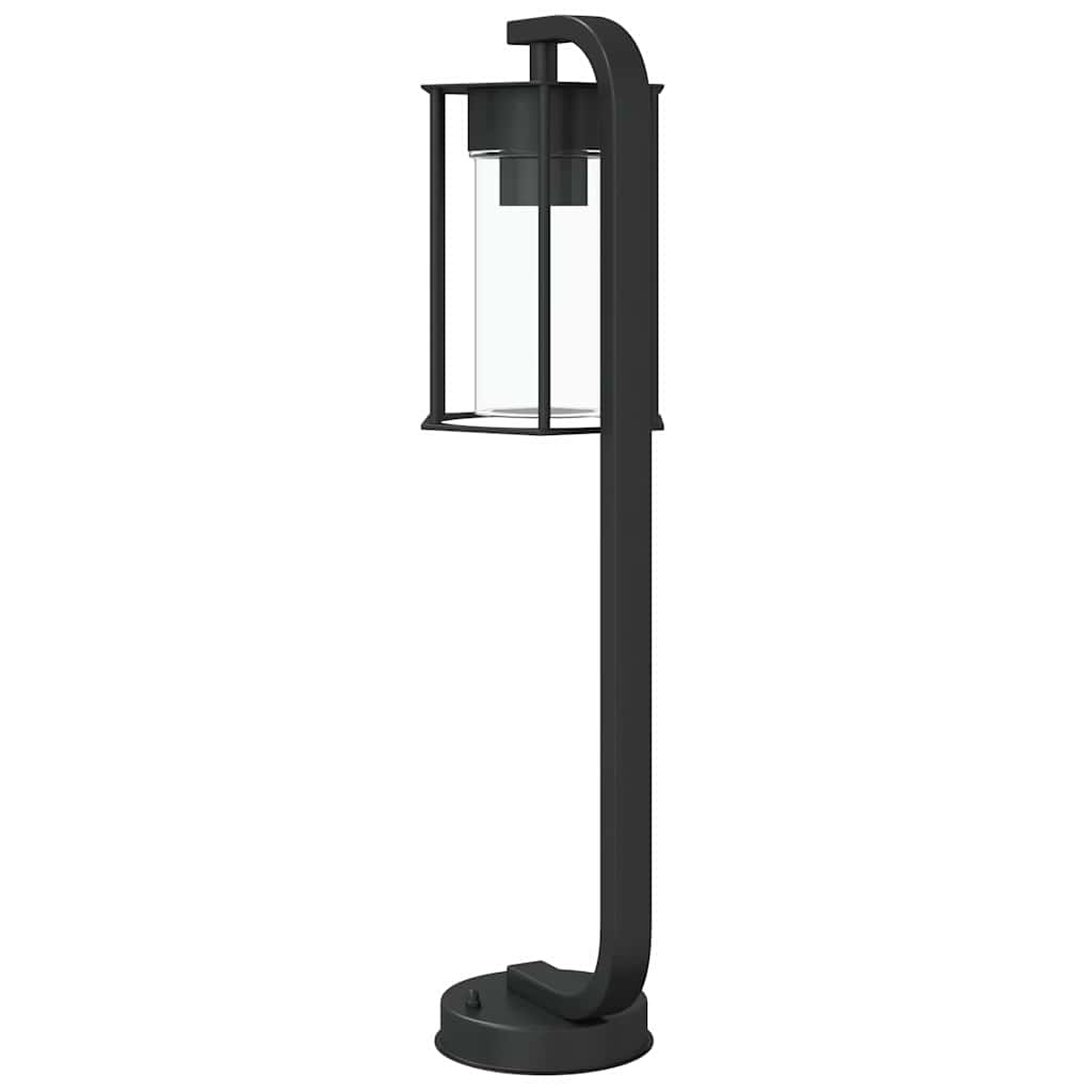 Utendørs gulvlamper 3 stk svart 60 cm rustfritt stål