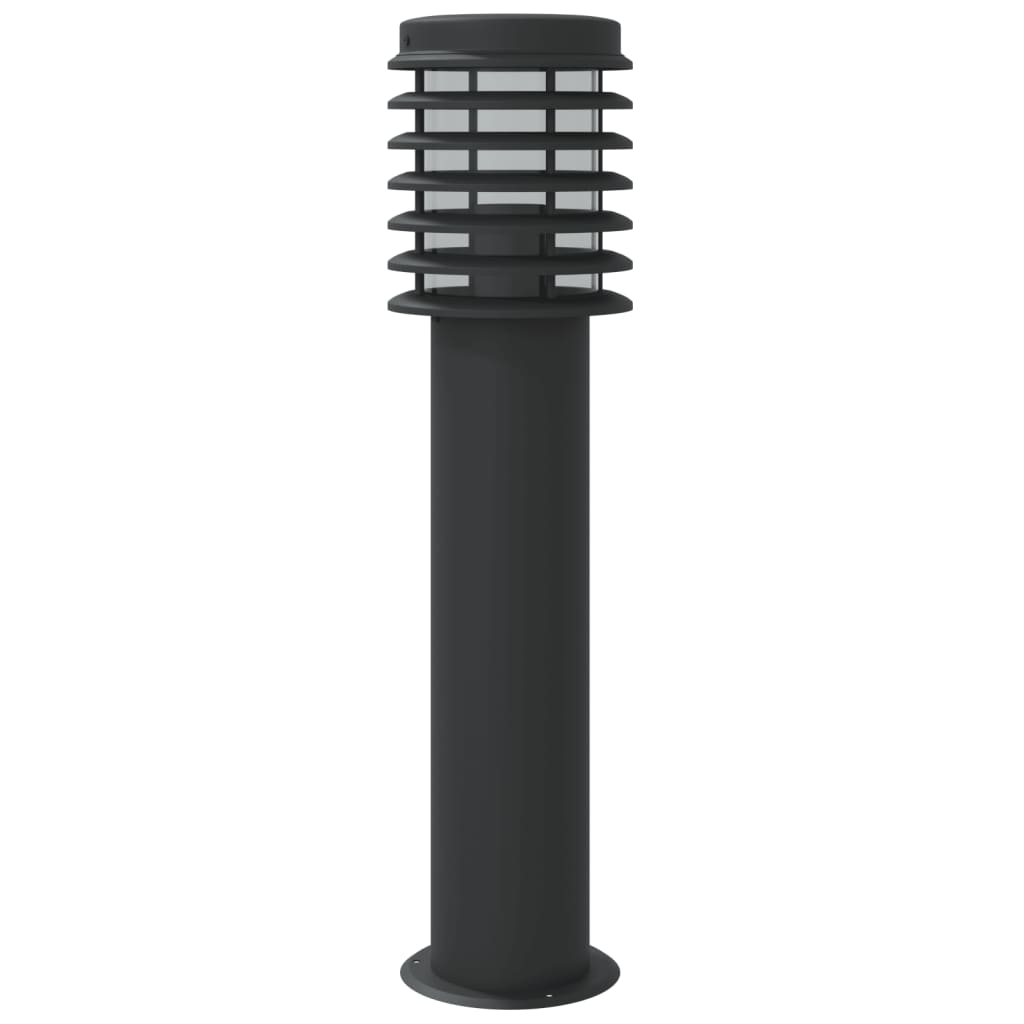 Utendørs gulvlampe svart 60 cm rustfritt stål