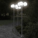 Utendørs gulvlamper 2 stk sølv 215 cm rustfritt stål