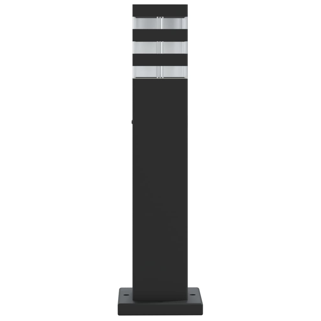 Utendørs gulvlamper 3 stk svart 50 cm aluminium