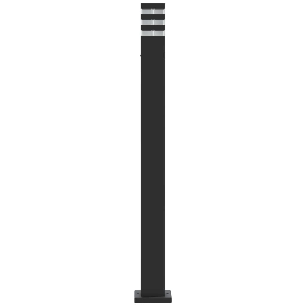 Utendørs gulvlampe svart 110 cm aluminium vidaXL