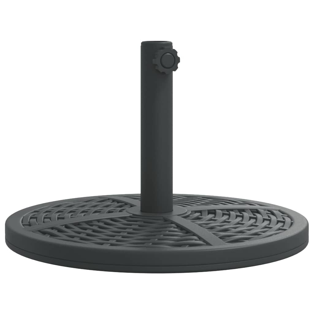 Parasollfot for Ø38 / 48 mm stenger 12 kg rund vidaXL
