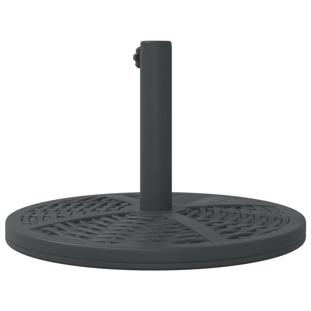 Parasollfot for Ø38 / 48 mm stenger 12 kg rund vidaXL