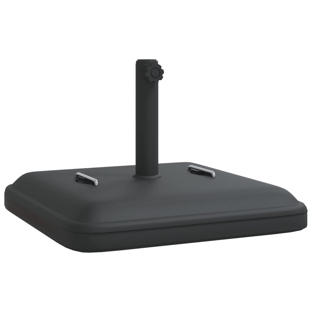 Parasollfot med håndtak for Ø38 / 48 mm stenger 27 kg firkantet vidaXL