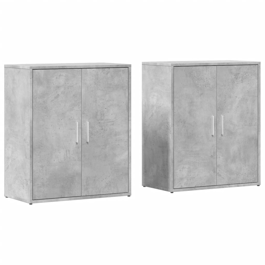 Skjenker 2 betonggrå 60x31x70 cm konstruert tre