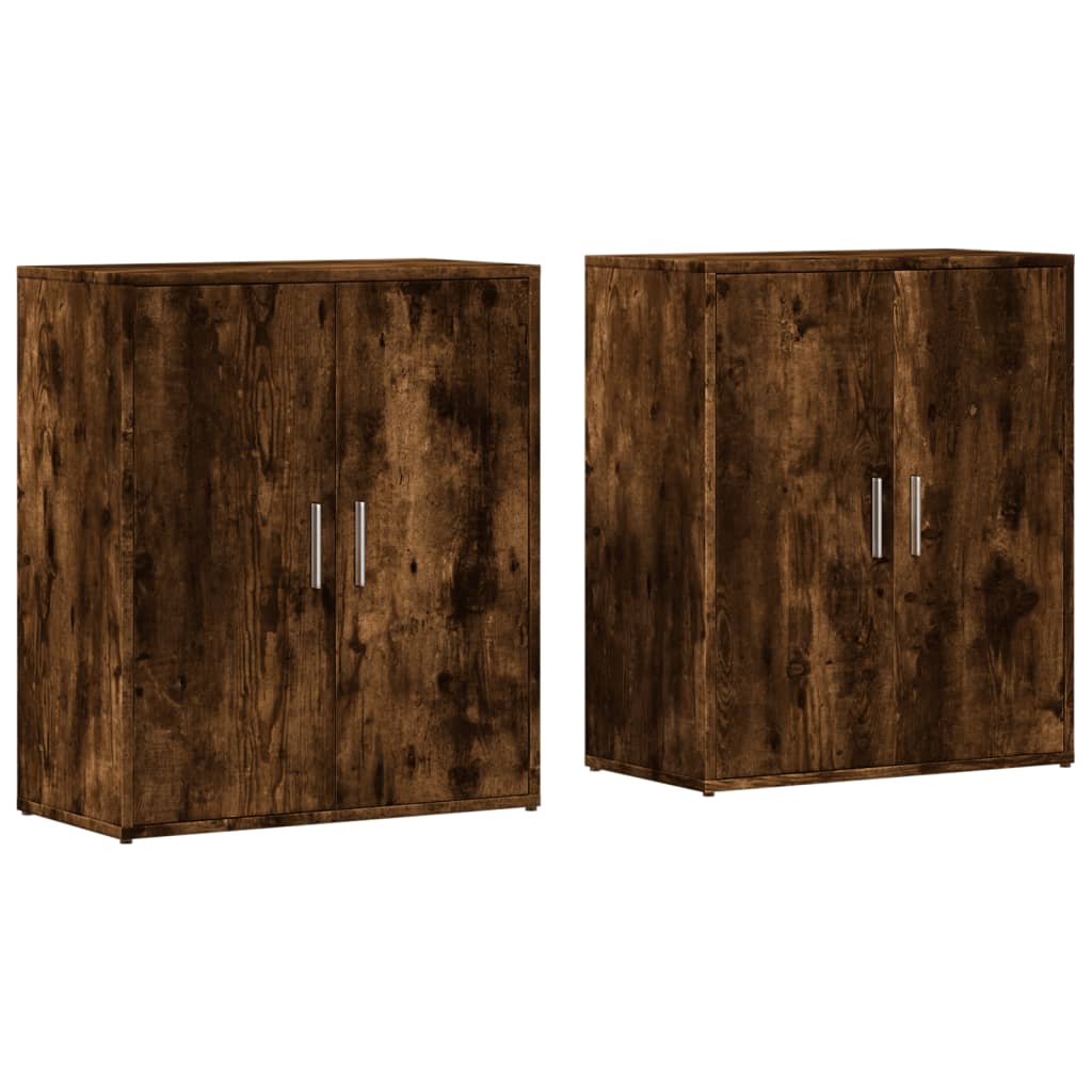 Skjenker 2 røkt eik 60x31x70 cm konstruert tre