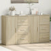 Skjenker 2 sonoma eik 60x31x70 cm konstruert tre