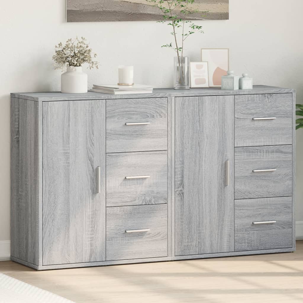 Skjenker 2 grå sonoma 60x31x70 cm konstruert tre