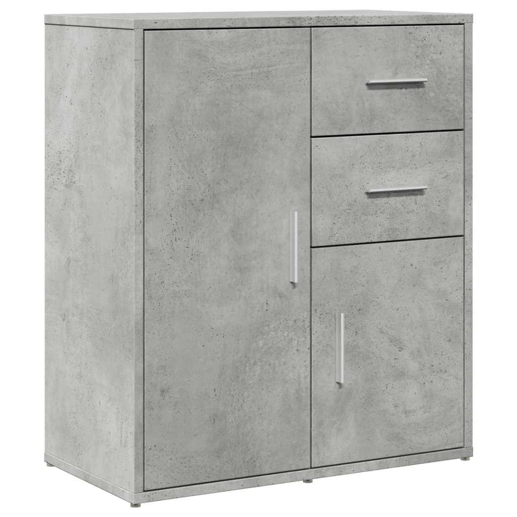 Skjenker 2 betonggrå 60x31x70 cm konstruert tre