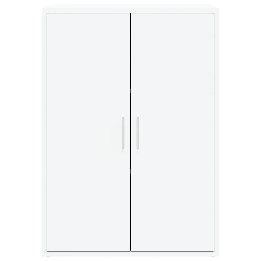 Skjenker 2 stk hvit 60x31x84 cm konstruert tre