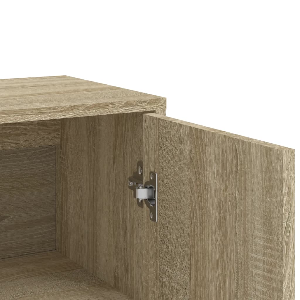 Skjenker 2 stk sonoma eik 60x31x84 cm konstruert tre