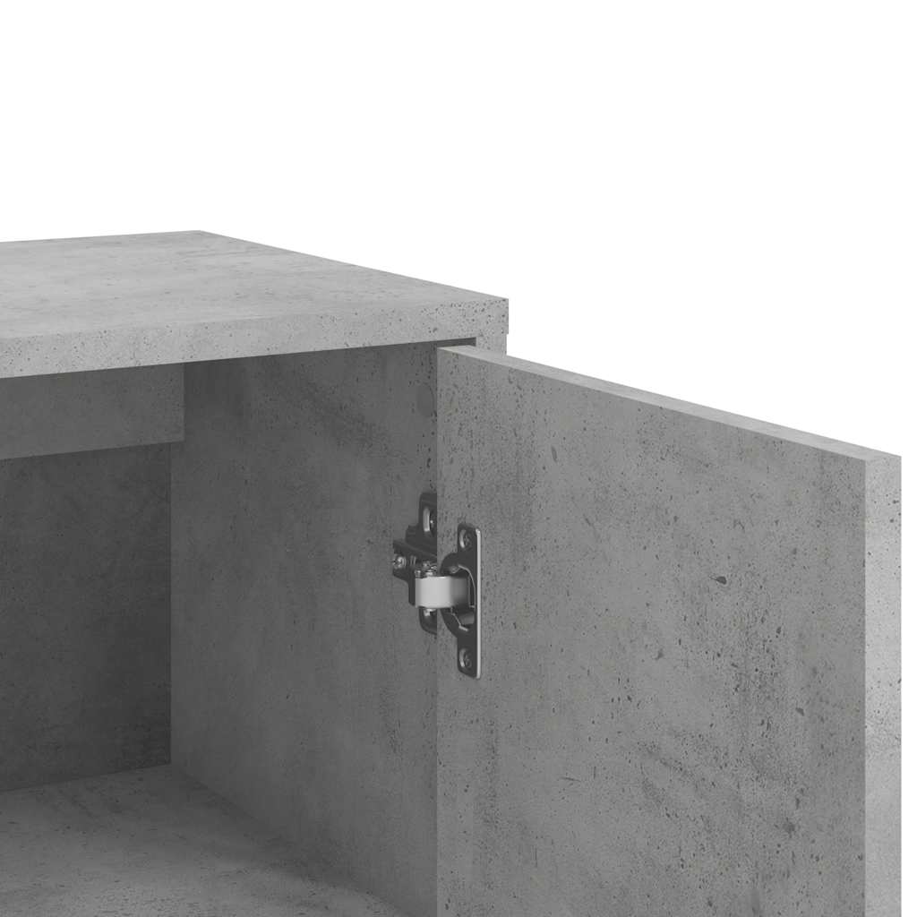 Skjenker 2 stk betonggrå 60x31x84 cm konstruert tre