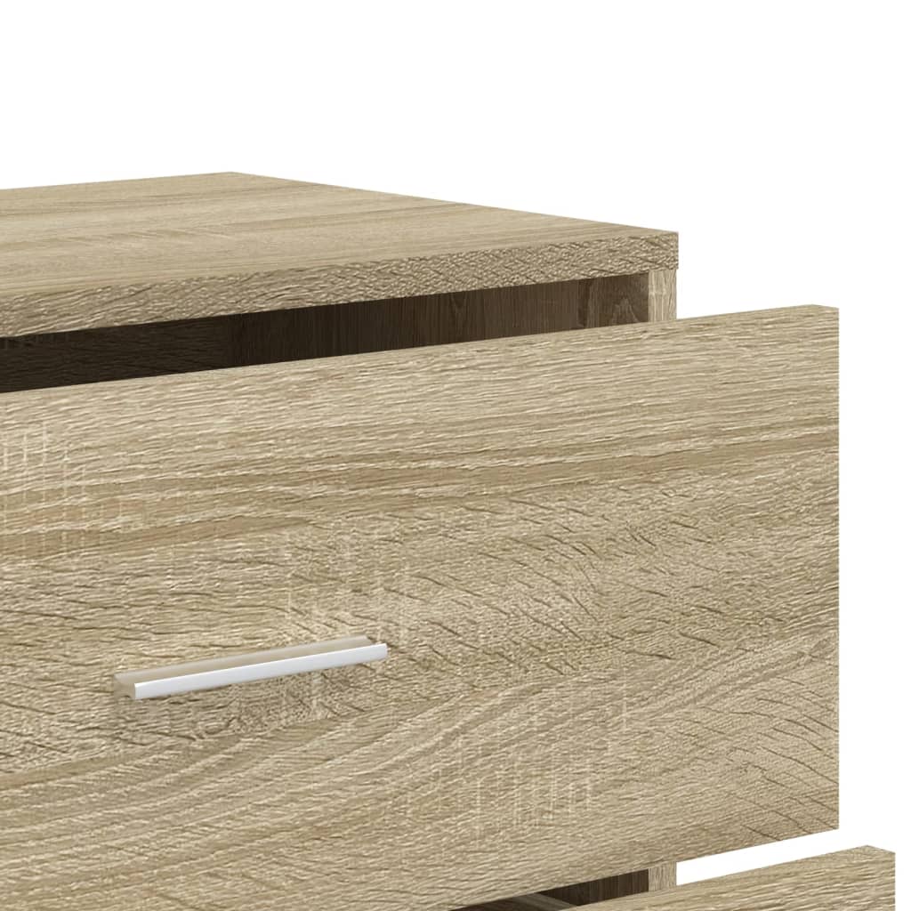 Skjenker 3 stk sonoma eik 60x31x84 cm konstruert tre vidaXL