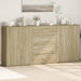 Skjenker 3 stk sonoma eik 60x31x84 cm konstruert tre vidaXL