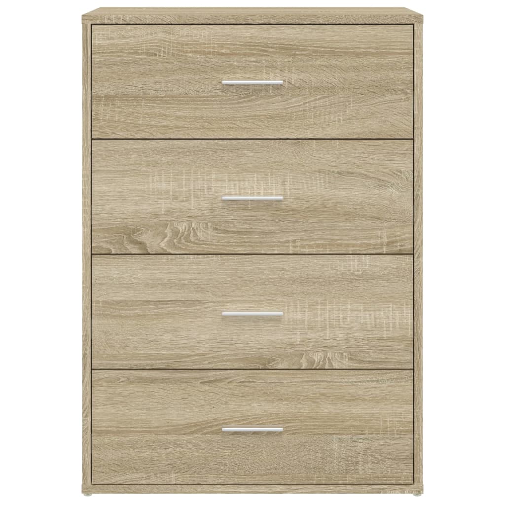Skjenker 2 stk sonoma eik 60x31x84 cm konstruert tre vidaXL