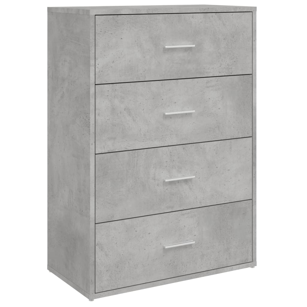 Skjenker 2 stk betonggrå 60x31x84 cm konstruert tre