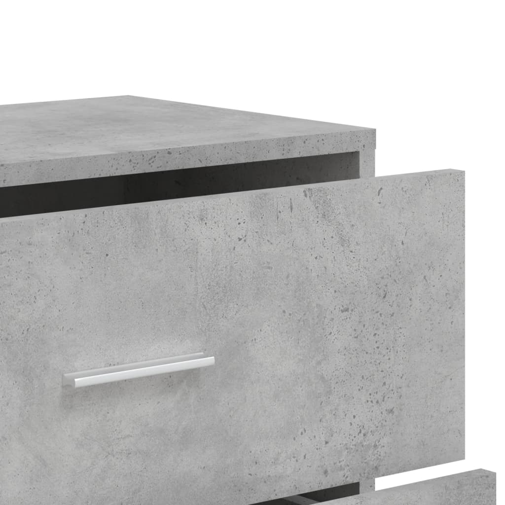 Skjenker 2 stk betonggrå 60x31x84 cm konstruert tre