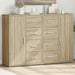Skjenker 2 stk sonoma eik 60x31x84 cm konstruert tre
