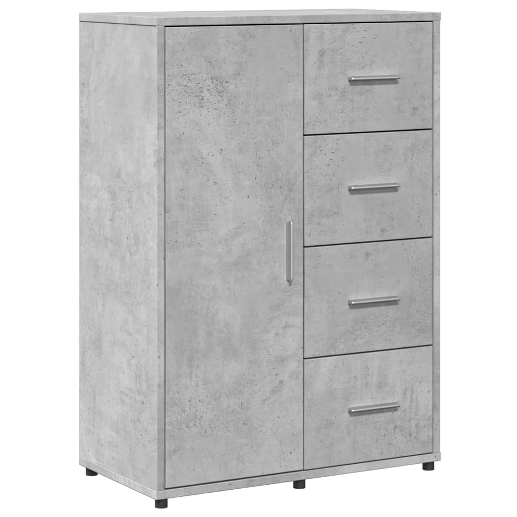 Skjenker 2 stk betonggrå 60x31x84 cm konstruert tre