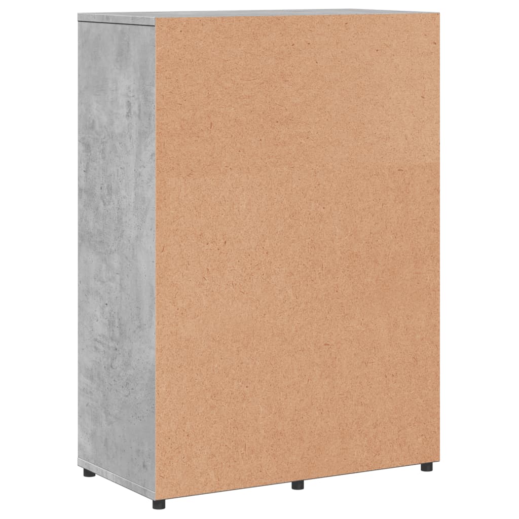 Skjenker 2 stk betonggrå 60x31x84 cm konstruert tre