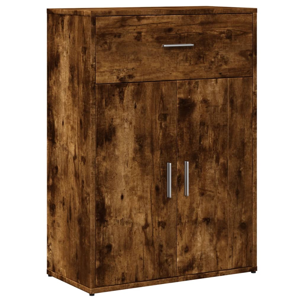 Skjenker 2 røkt eik 60x30x84 cm konstruert tre
