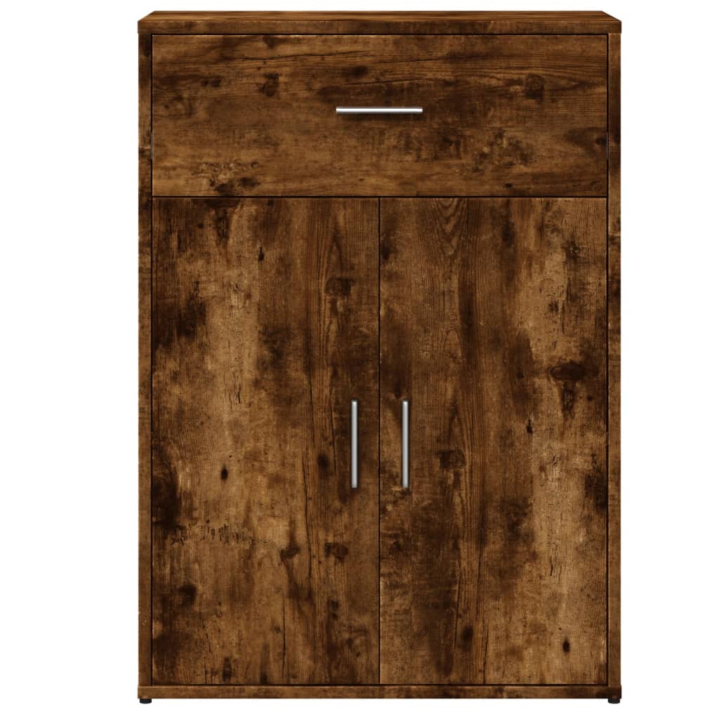 Skjenker 2 røkt eik 60x30x84 cm konstruert tre