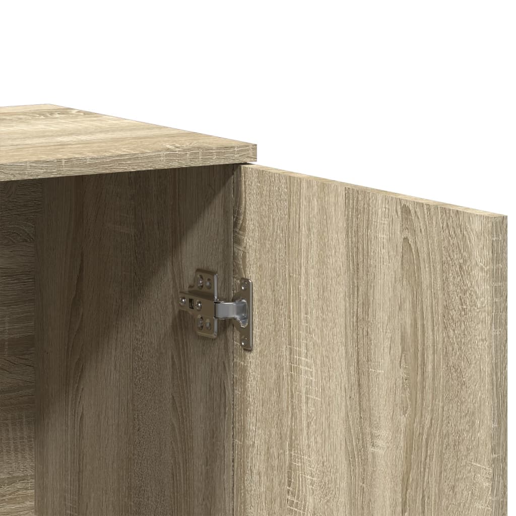 Skjenker 2 stk sonoma eik 79x38x80 cm konstruert tre