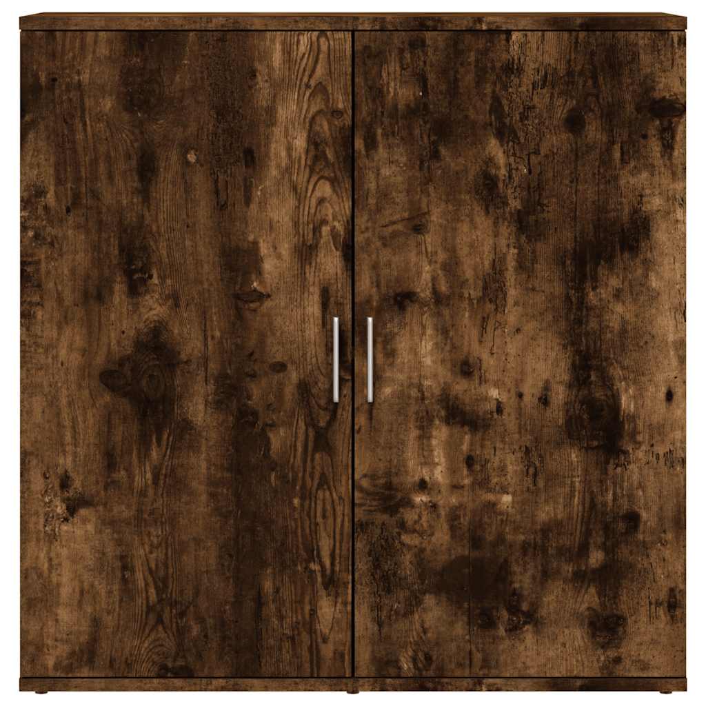 Skjenker 2 stk røkt eik 79x38x80 cm konstruert tre vidaXL