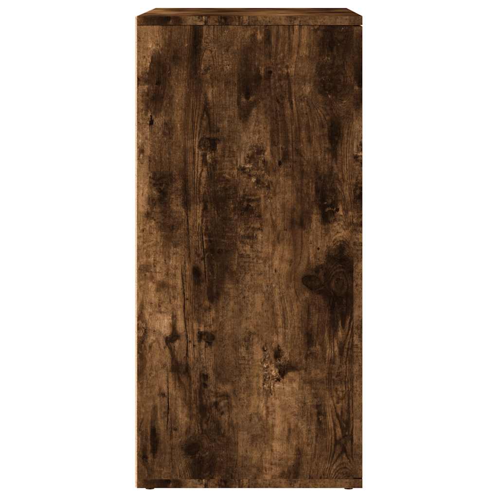 Skjenker 2 stk røkt eik 79x38x80 cm konstruert tre vidaXL