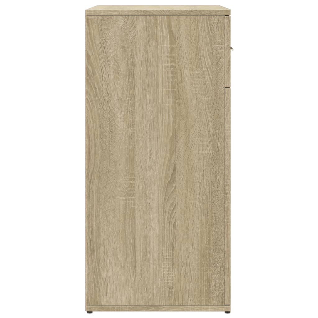 Skjenker 2 stk sonoma eik 79x38x80 cm konstruert tre