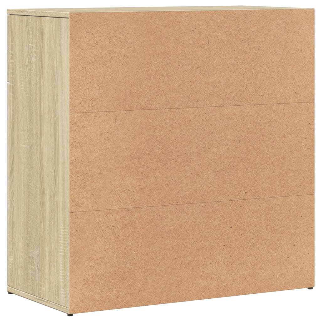 Skjenker 2 stk sonoma eik 79x38x80 cm konstruert tre