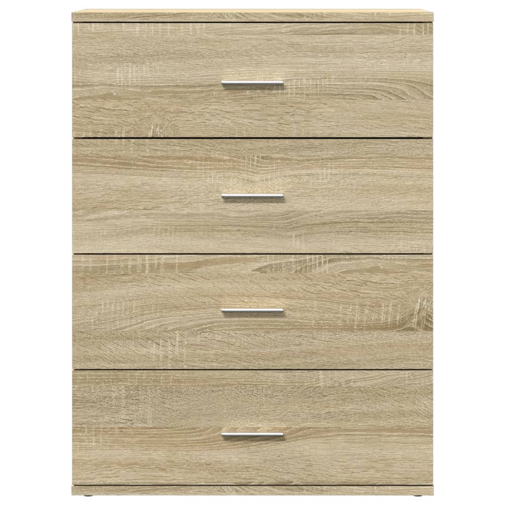 Skjenker 2 stk sonoma eik 60x39x80 cm konstruert tre