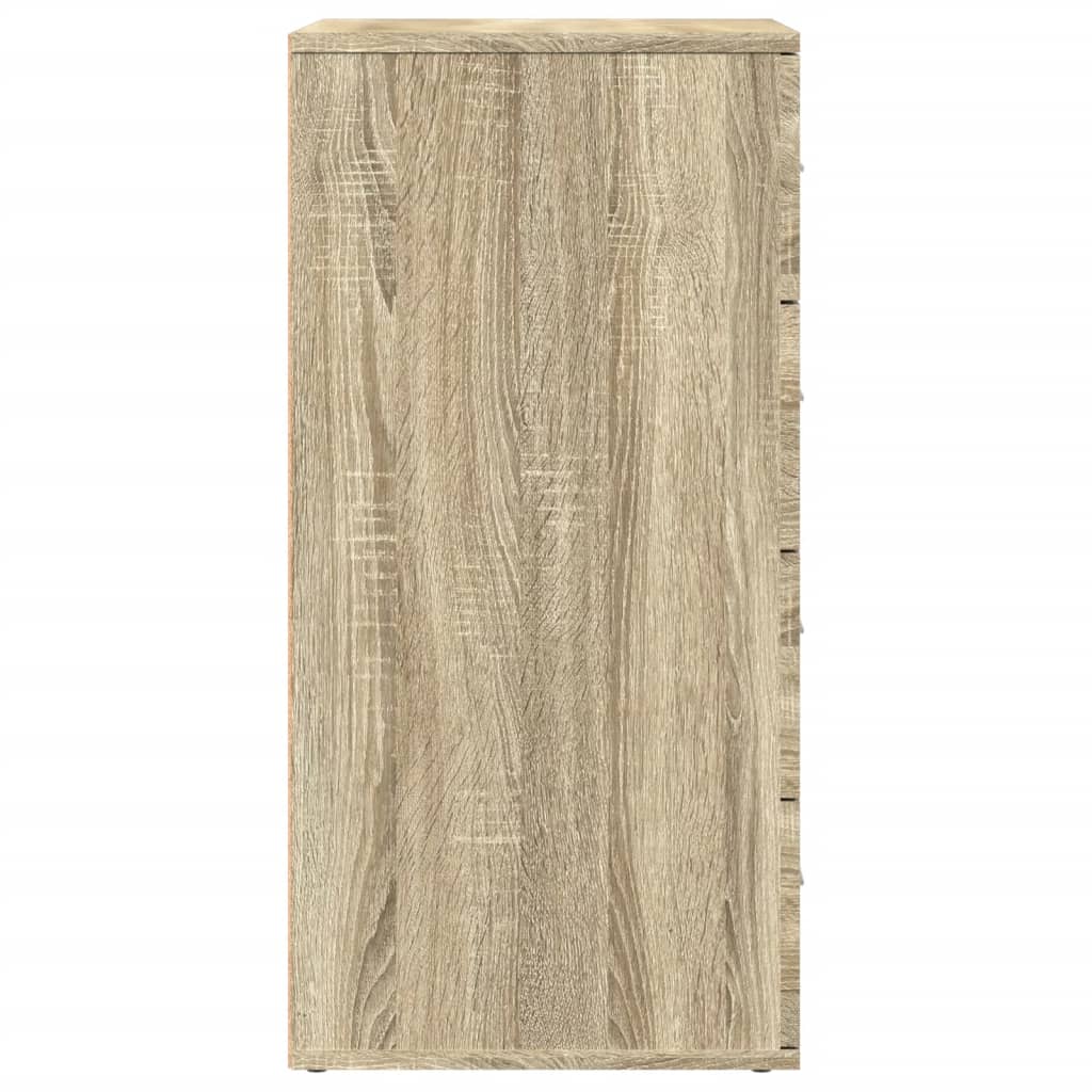 Skjenker 2 stk sonoma eik 60x39x80 cm konstruert tre