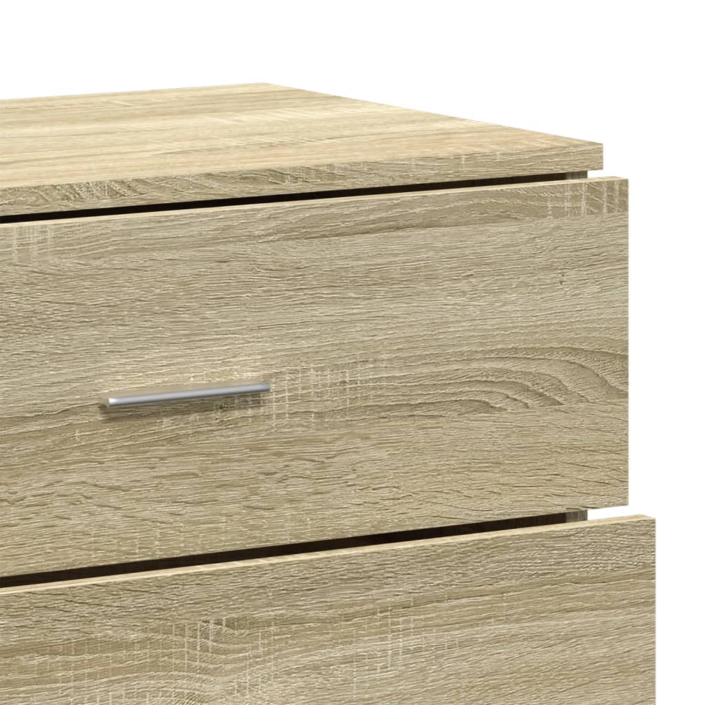 Skjenker 2 stk sonoma eik 60x39x80 cm konstruert tre