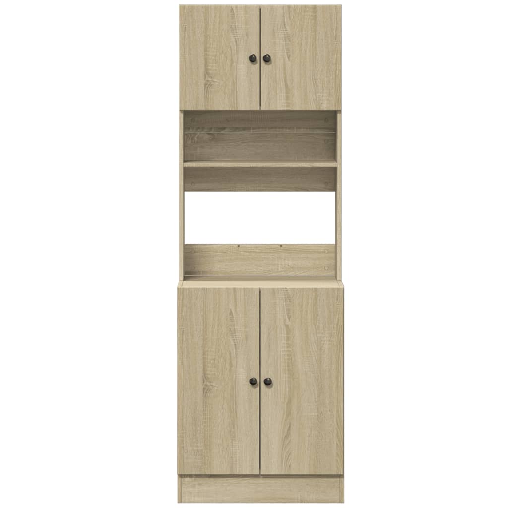 Kjøkkenskap sonoma eik 60x50x180 cm konstruert tre