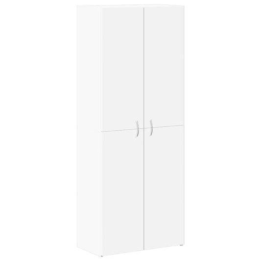 Arkivskap hvit 60x32x153 cm konstruert tre