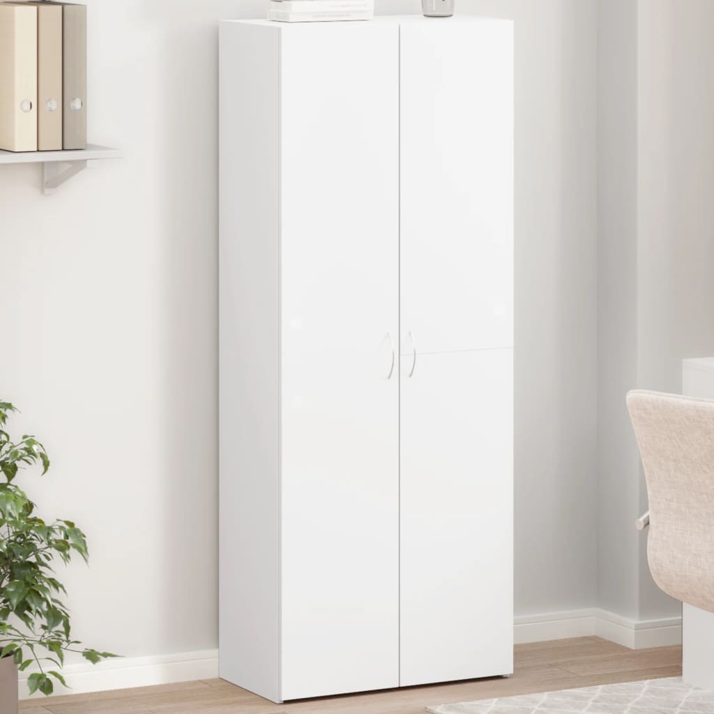 Arkivskap hvit 60x32x153 cm konstruert tre