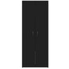 Arkivskap svart 60x32x153 cm konstruert tre