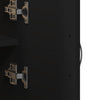 Arkivskap svart 60x32x153 cm konstruert tre