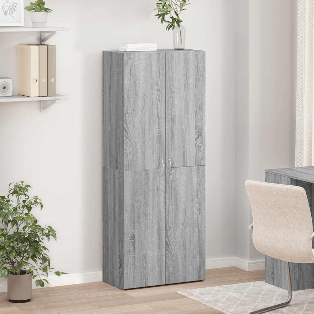 Skoskap grå sonoma 60x32x153 cm konstruert tre