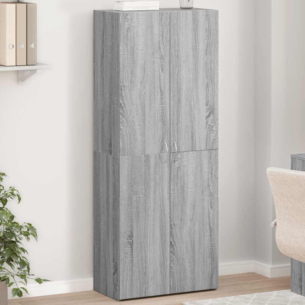 Skoskap grå sonoma 60x32x153 cm konstruert tre
