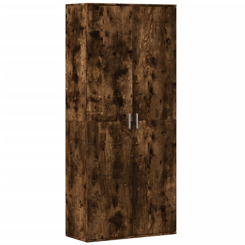 Highboard røkt eik 80x35x180 cm konstruert tre