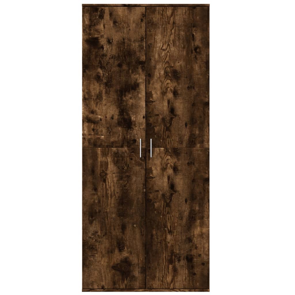 Highboard røkt eik 80x35x180 cm konstruert tre