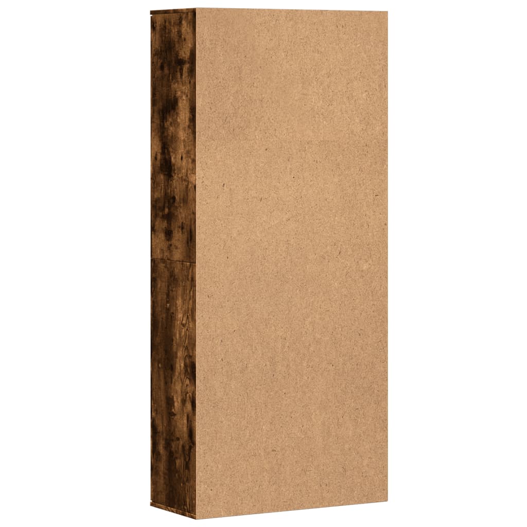 Highboard røkt eik 80x35x180 cm konstruert tre